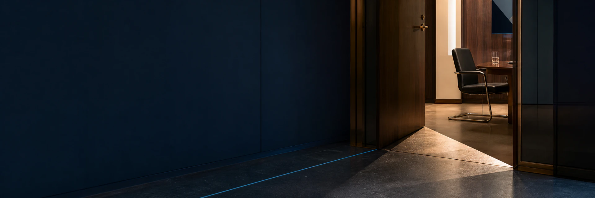 An open door into the Istanbul Attorneys office