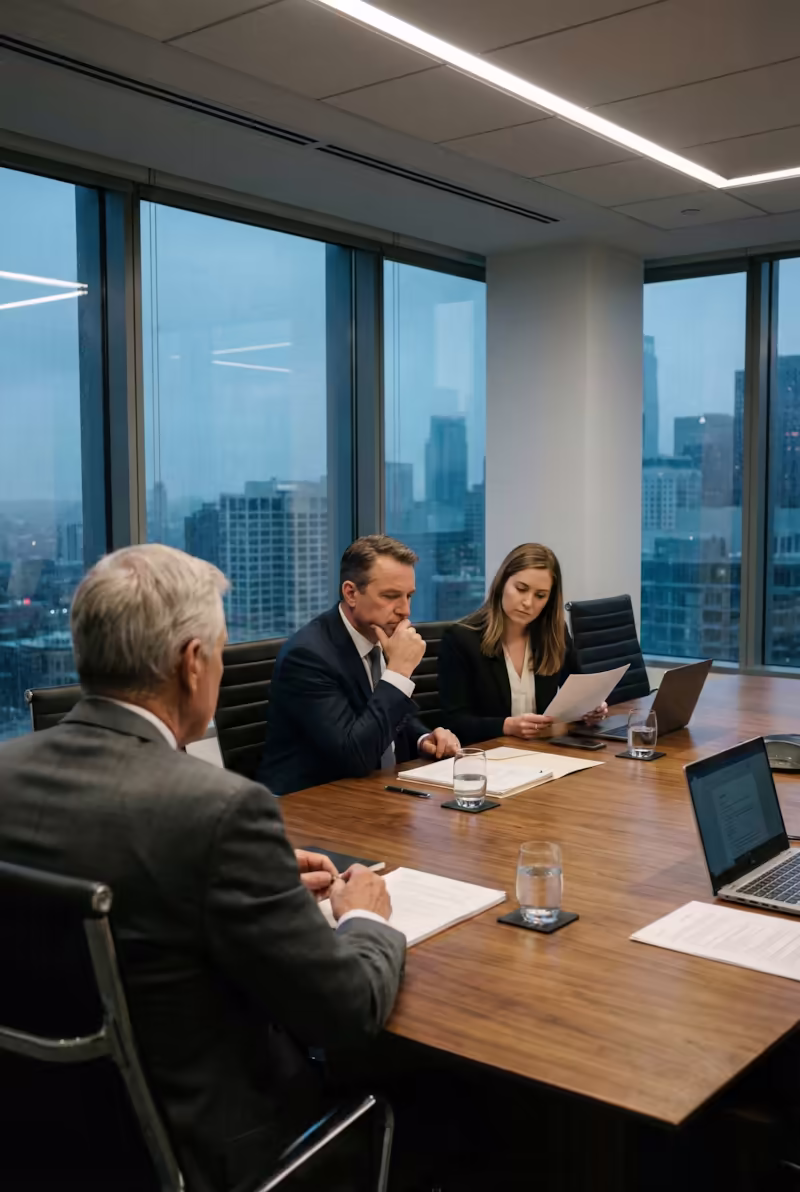Reviewing confidential corporate records