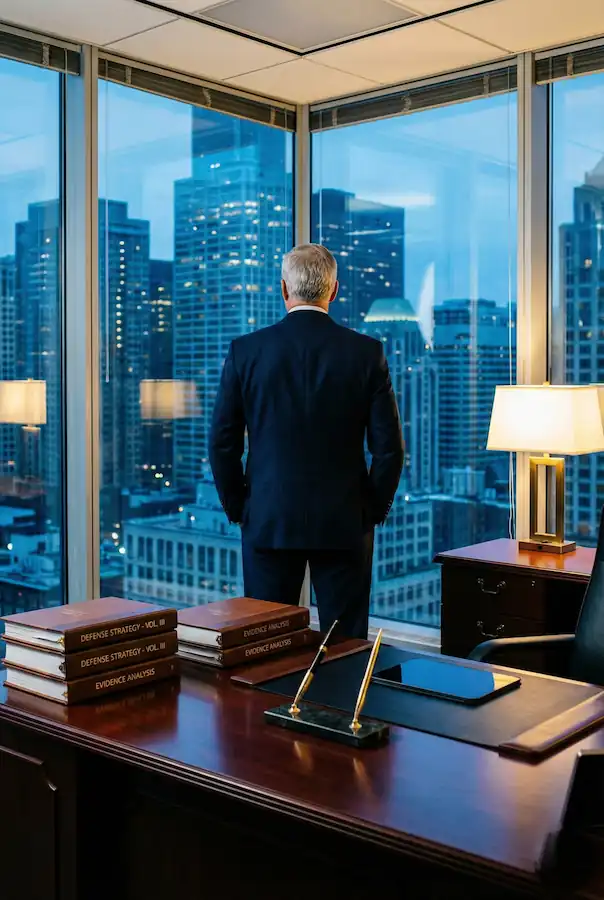 Confidential consultation with a client